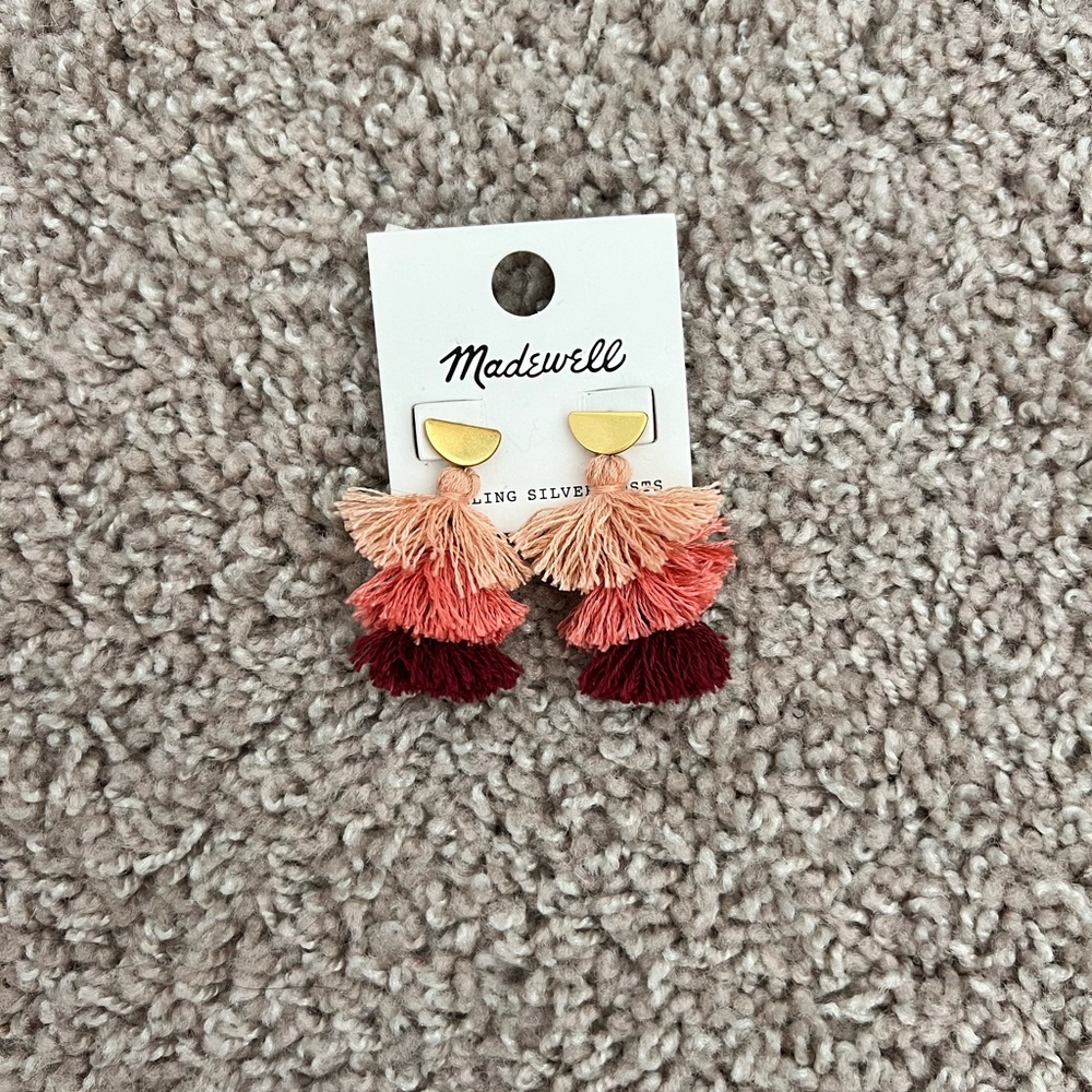 Madewell ombré tassel earrings